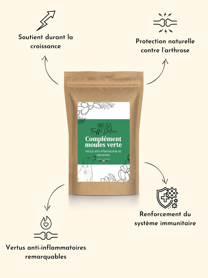 Moule verte chien - friandise_naturelle_pour_chien - TRUFFE DÉLICE