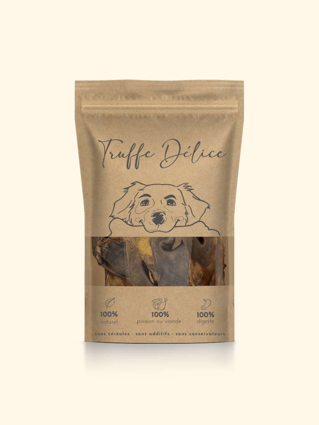 Museaux de bœuf - friandise_naturelle_pour_chien - TRUFFE DÉLICE