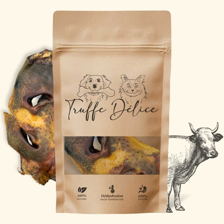 Museaux de bœuf - friandise_naturelle_pour_chien - TRUFFE DÉLICE