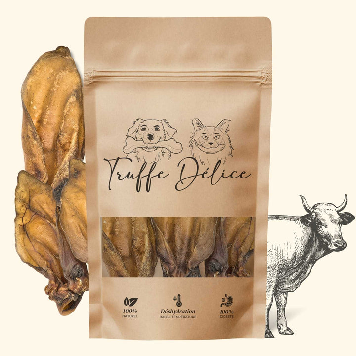 Oreilles de bœuf - friandise_naturelle_pour_chien - TRUFFE DÉLICE
