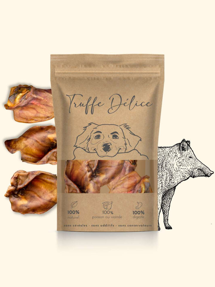Oreilles de sanglier - friandise_naturelle_pour_chien - TRUFFE DÉLICE