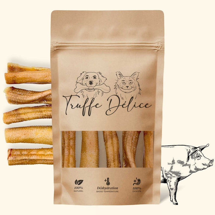 Peaux de cochon - friandise_naturelle_pour_chien - TRUFFE DÉLICE