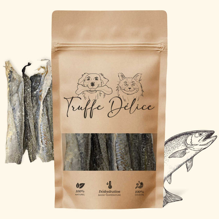 Peaux de saumon - friandise_naturelle_pour_chien - TRUFFE DÉLICE
