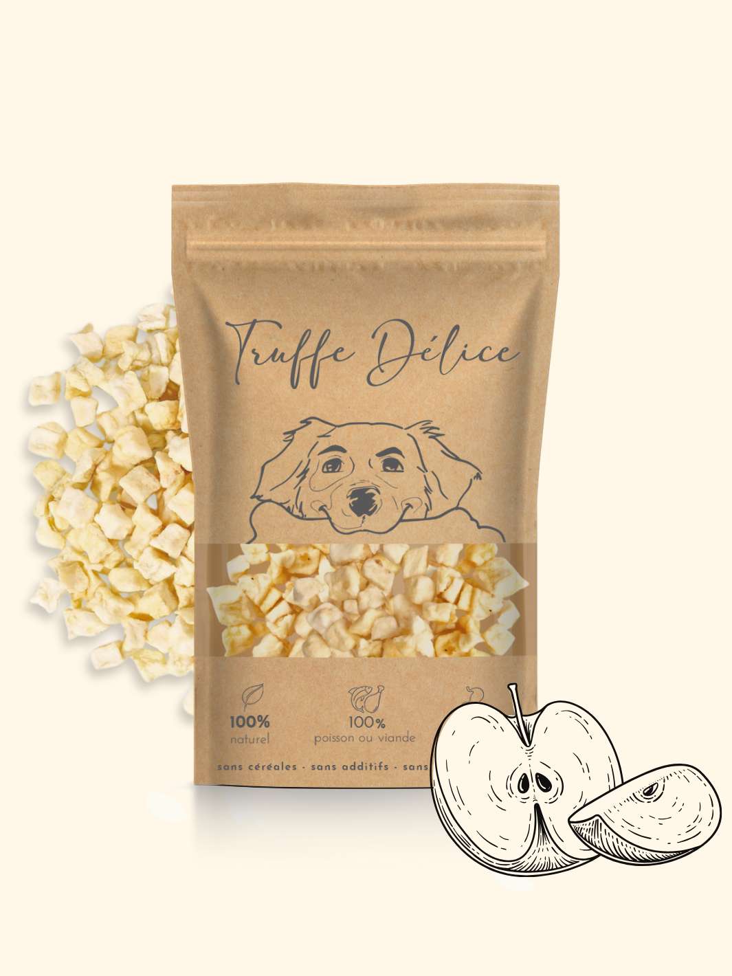 Pomme chien - friandise_naturelle_pour_chien - TRUFFE DÉLICE