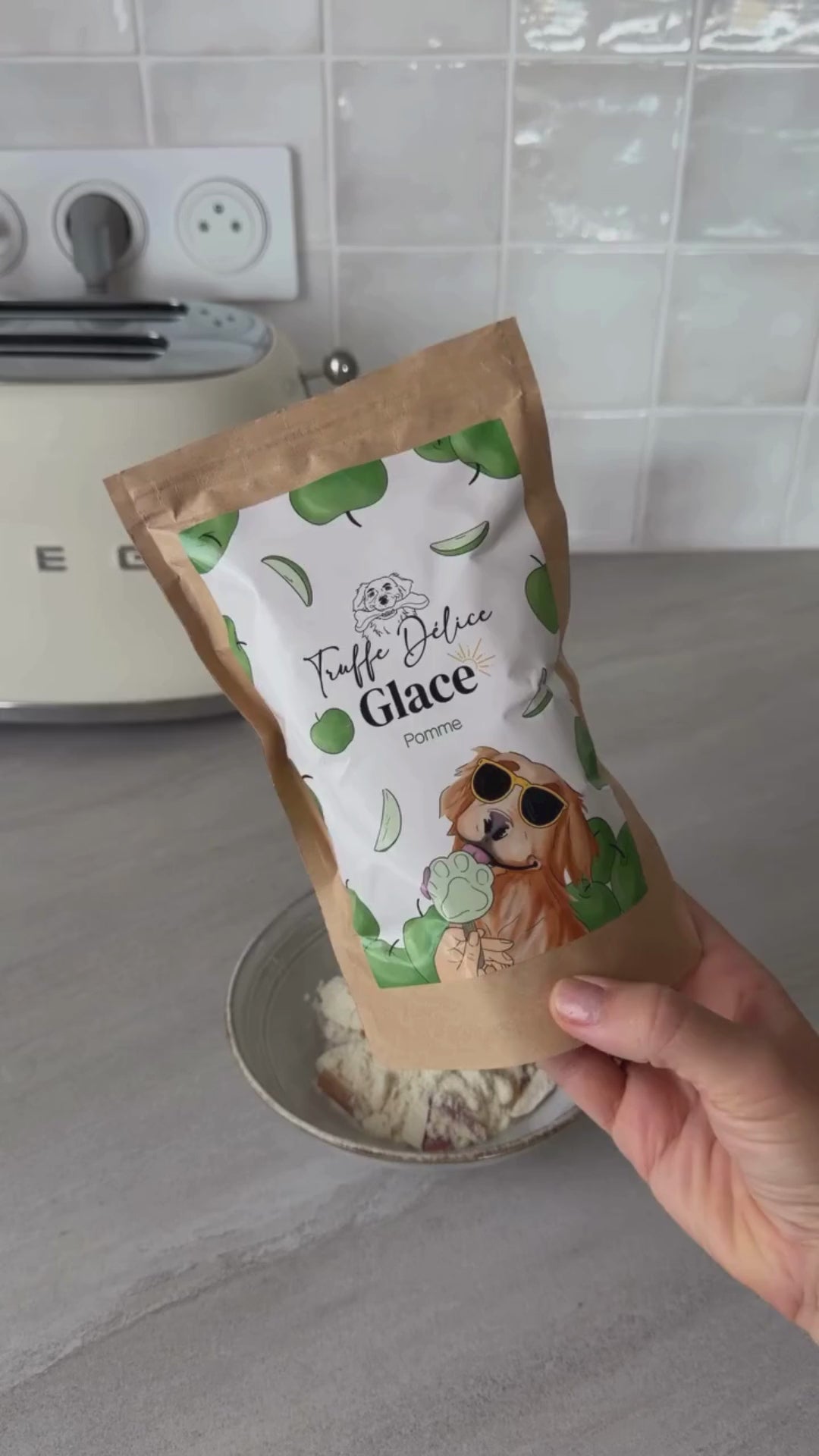 Glace pomme