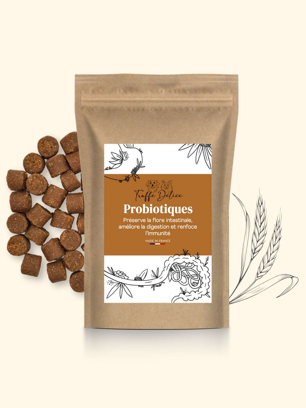 Probiotique chien - friandise_naturelle_pour_chien - TRUFFE DÉLICE