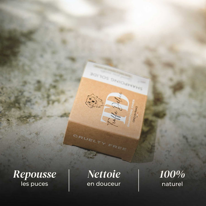 Shampoing anti puce chien - friandise_naturelle_pour_chien - TRUFFE DÉLICE