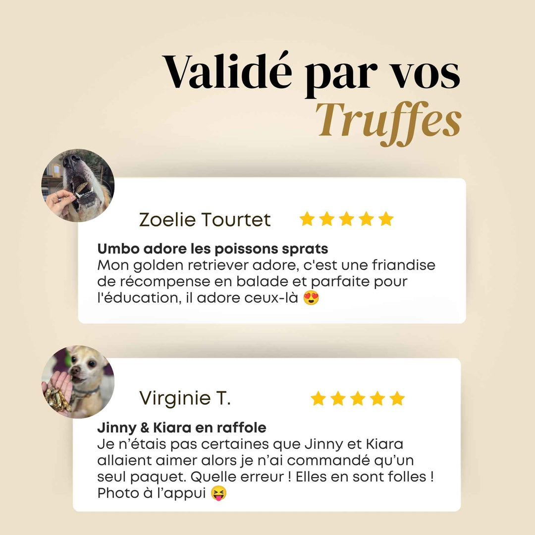 Sprats - friandise_naturelle_pour_chien - TRUFFE DÉLICE
