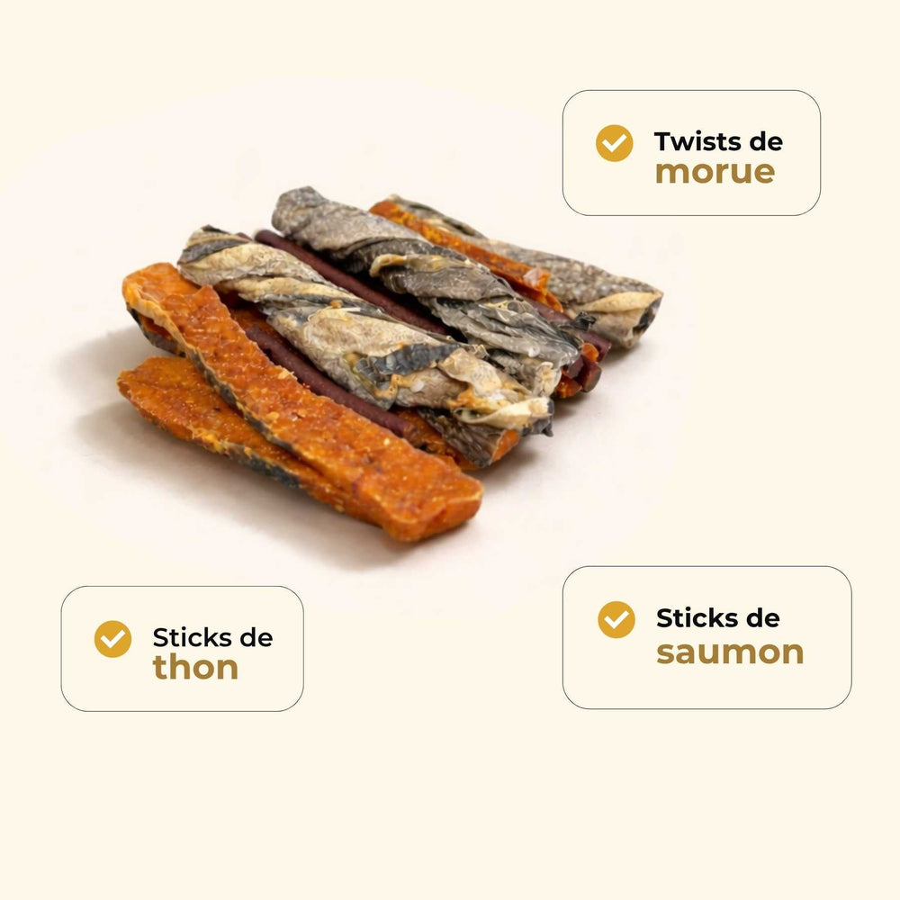 Sticks de la mer - friandise_naturelle_pour_chien - TRUFFE DÉLICE