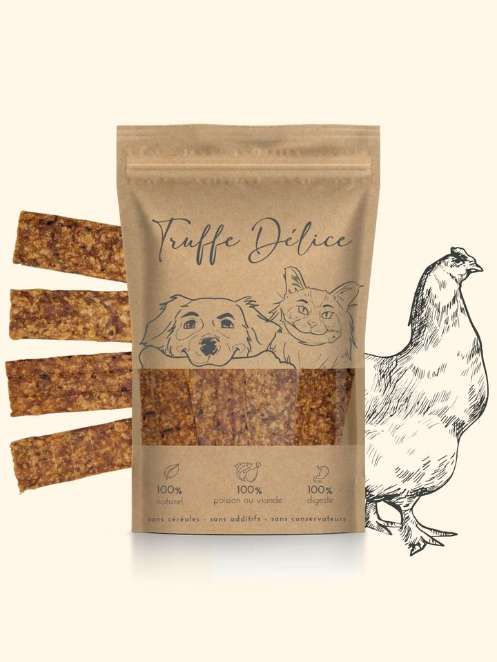 Sticks de poulet - friandise_naturelle_pour_chien - TRUFFE DÉLICE