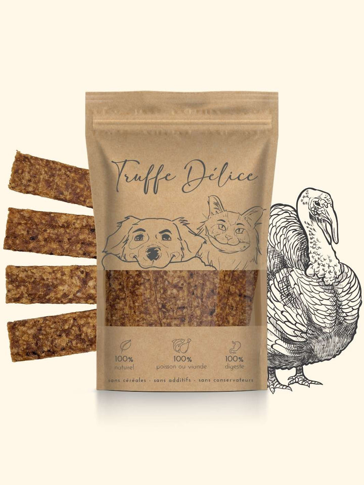 Sticks dinde - friandise_naturelle_pour_chien - TRUFFE DÉLICE