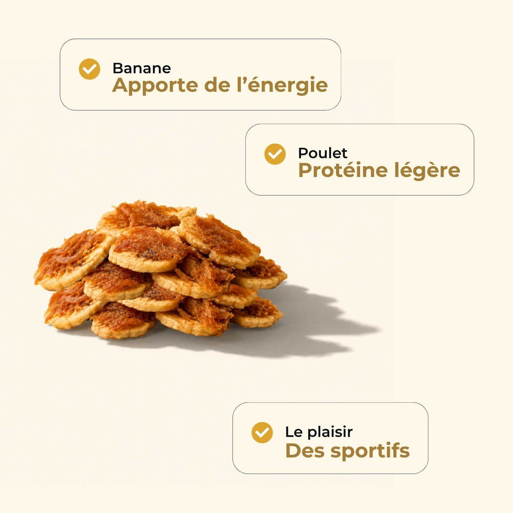 Sticks poulet banane - friandise_naturelle_pour_chien - TRUFFE DÉLICE