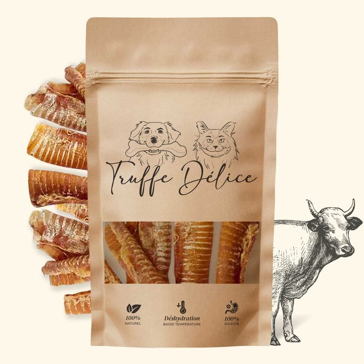 Trachées de bœuf - friandise_naturelle_pour_chien - TRUFFE DÉLICE