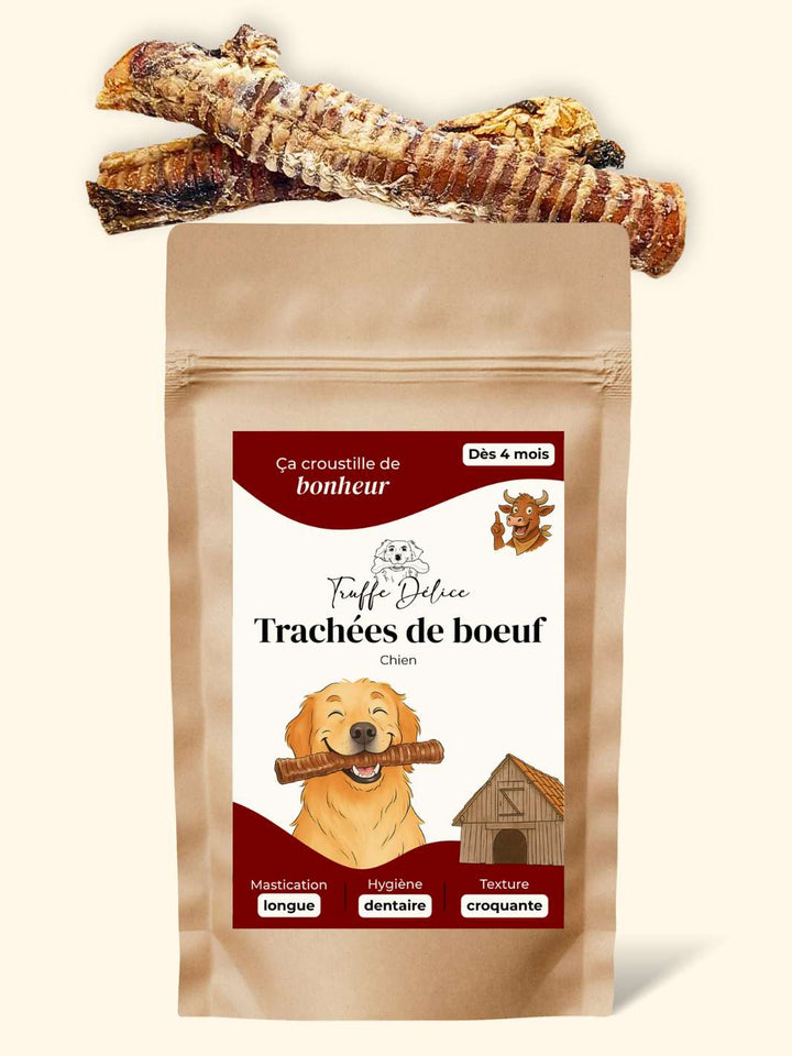Trachées de bœuf - friandise_naturelle_pour_chien - TRUFFE DÉLICE