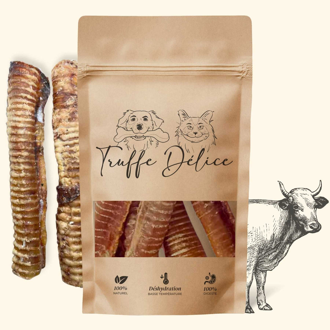Trachées de bœuf - friandise_naturelle_pour_chien - TRUFFE DÉLICE