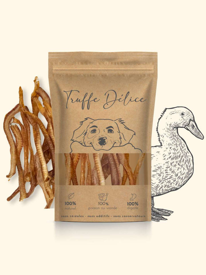 Trachées de canard - friandise_naturelle_pour_chien - TRUFFE DÉLICE