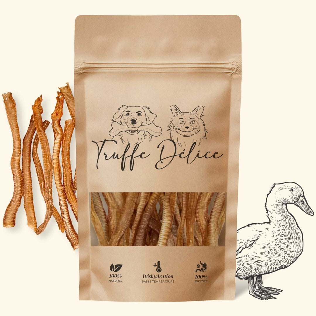 Trachées de canard - friandise_naturelle_pour_chien - TRUFFE DÉLICE