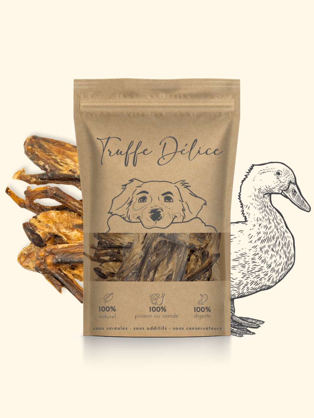 Wings de Canard - friandise_naturelle_pour_chien - TRUFFE DÉLICE
