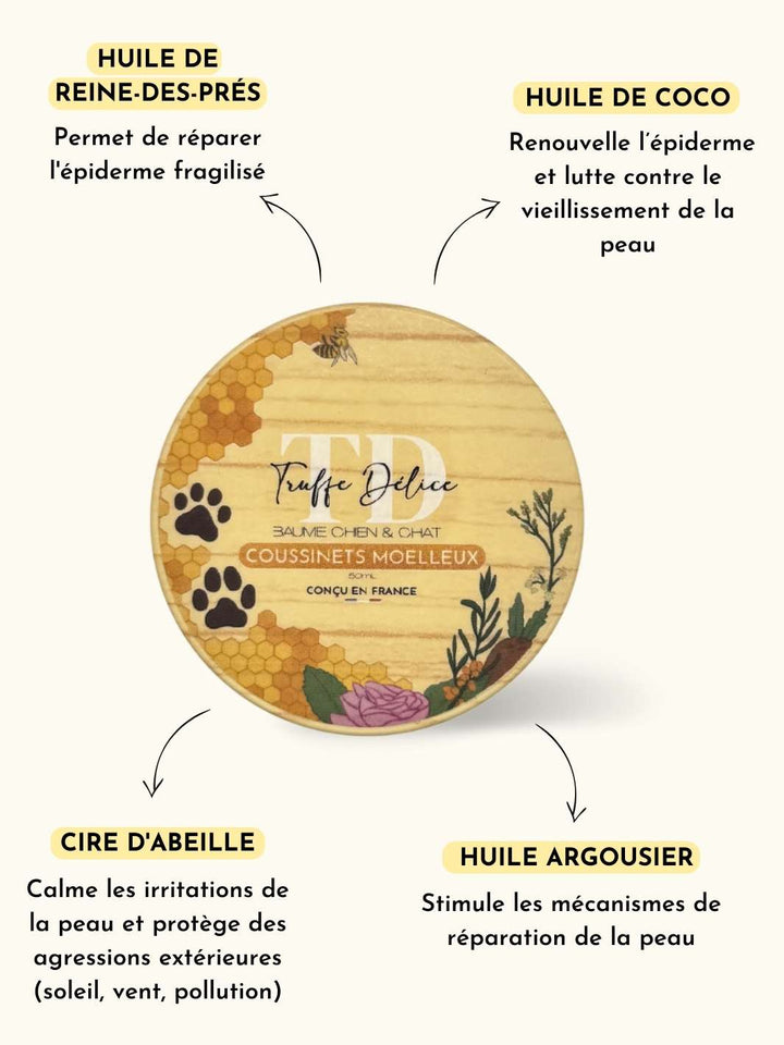 Baume coussinets moelleux - #friandise_naturelle_pour_chien# - Truffe delice