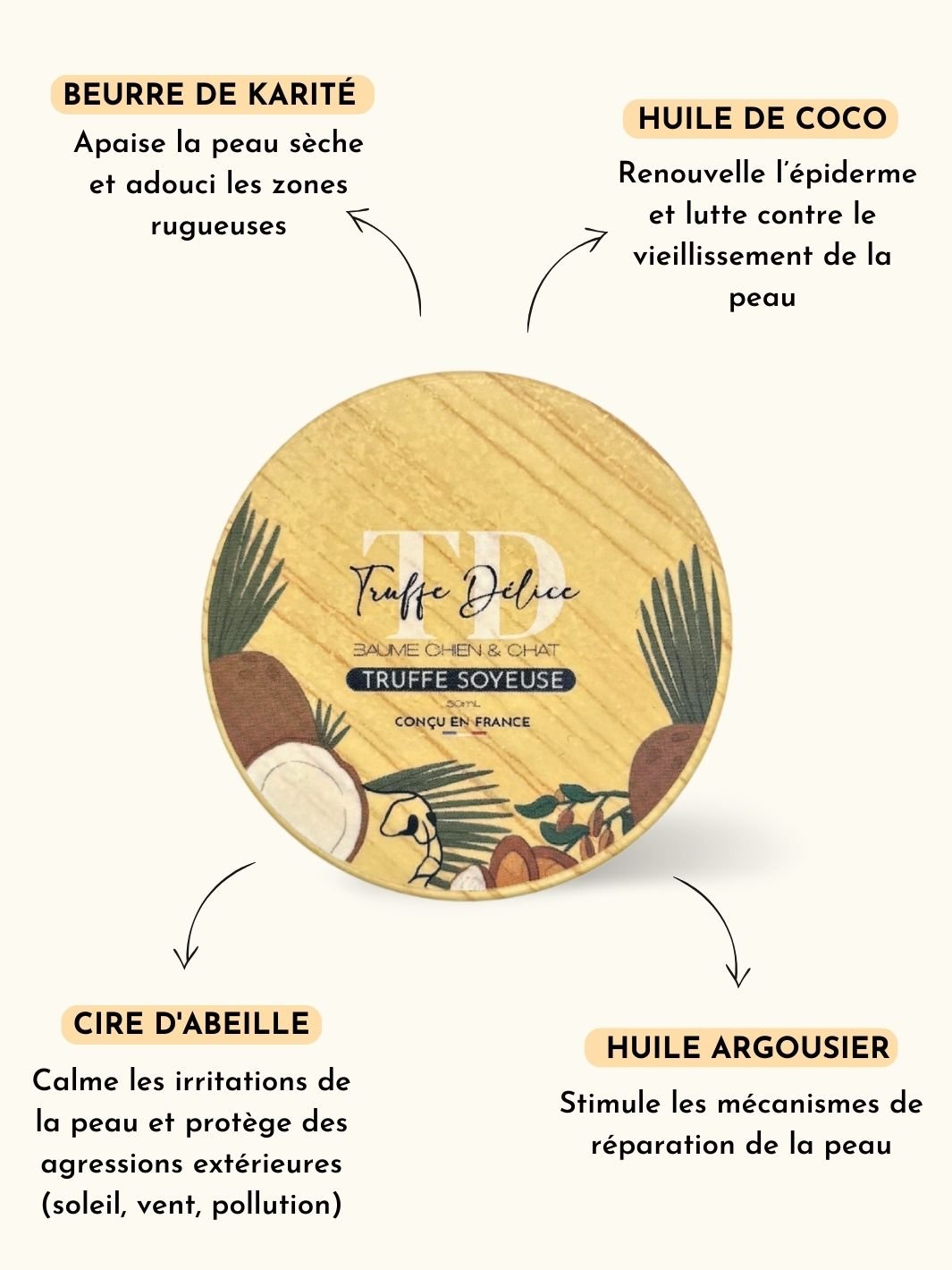Baume truffe soyeuse - #friandise_naturelle_pour_chien# - Truffe delice