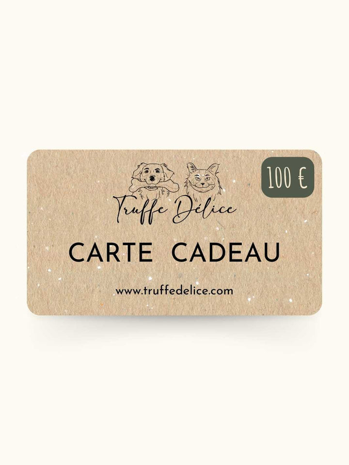 Carte cadeau Truffe Délice - #friandise_naturelle_pour_chien# - Truffe delice