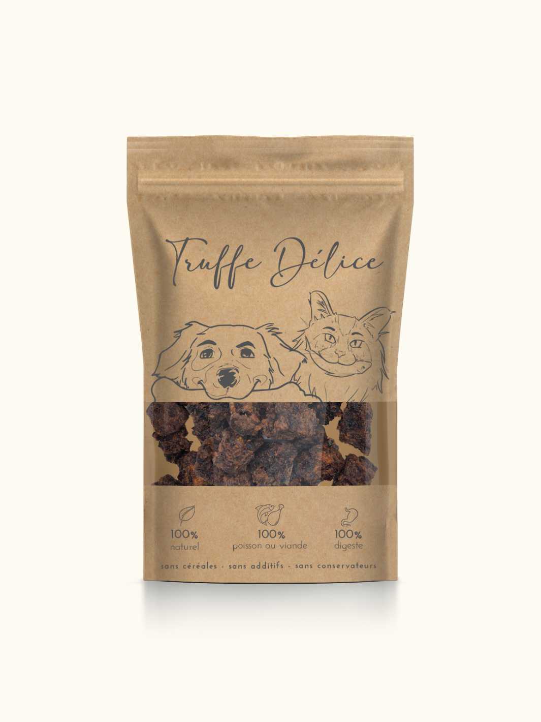 Cubes de canard - #friandise_naturelle_pour_chien# - Truffe delice
