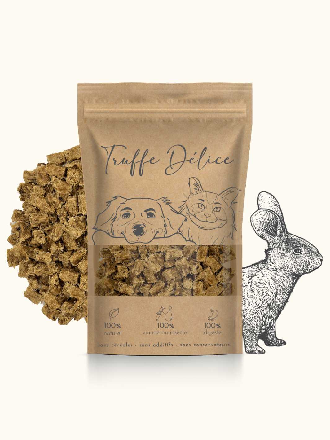 Friandises de lapin - #friandise_naturelle_pour_chien# - Truffe delice