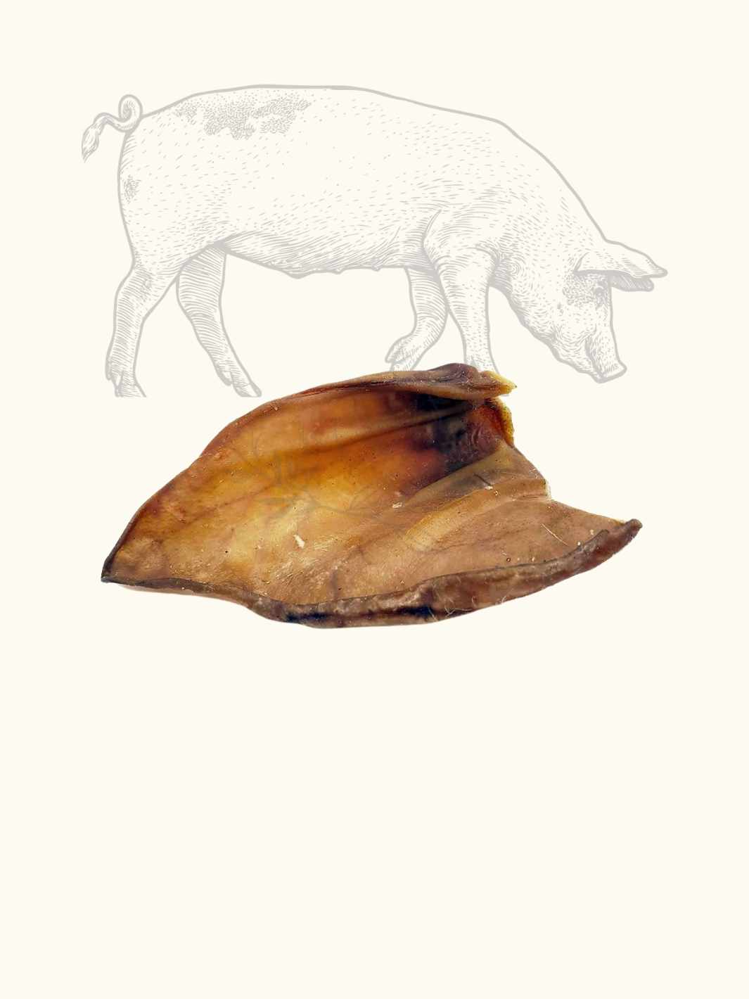 AmeizPet Oreille De Porc pour Chien, 100% Naturel Oreilles De Cochon,  Résistant Mastication Friandise Chien, 25 Pièces