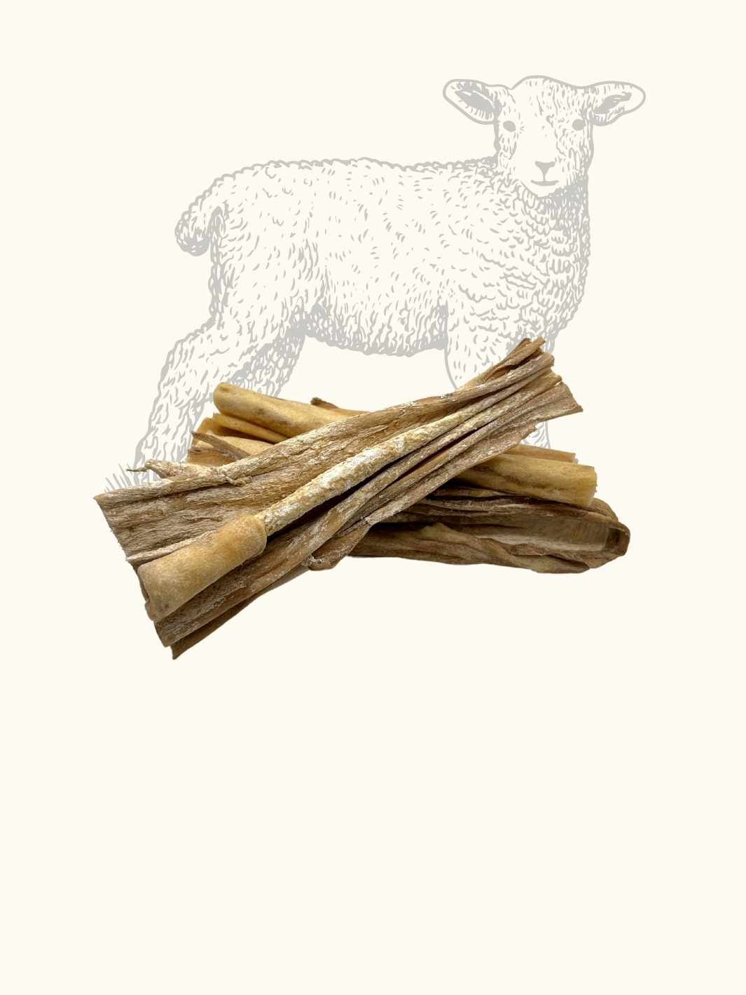 Peaux d'agneau 15 cm - #friandise_naturelle_pour_chien# - Truffe delice