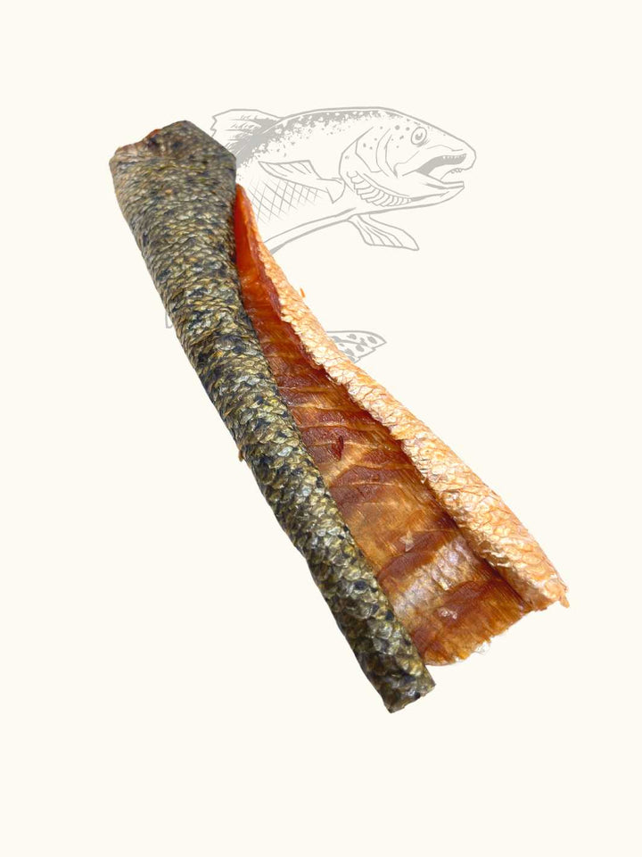 Peaux de saumon à la chair fondante - #friandise_naturelle_pour_chien# - Truffe delice